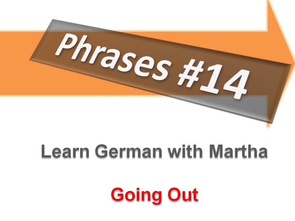 Prsentation - 14. Going out - Deckblatt